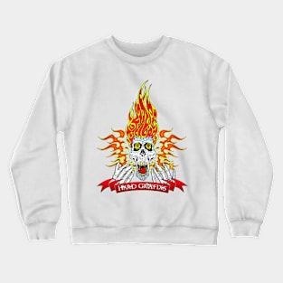 Hell Fire Skull by Grafixs© Crewneck Sweatshirt